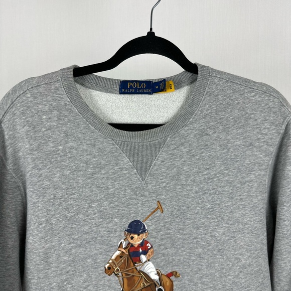 VINTAGE POLO RALPH LAUREN POLO BEAR CREWNECK SIZE MEDIUM - Picture 4 of 16